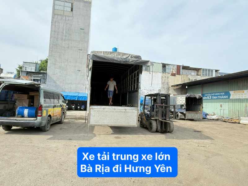 Xe tải trung xe lớn Bà Rịa đi Hưng Yên