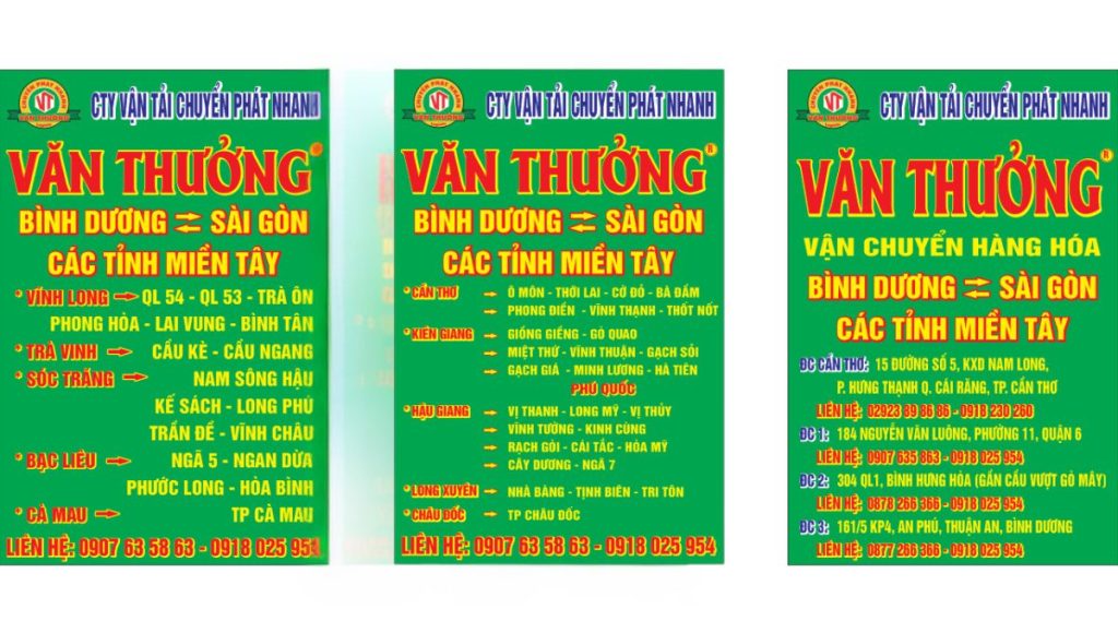 chành xe Văn Thưởng