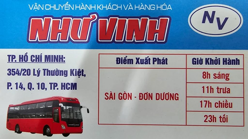 Ảnh chành xe Như Vinh