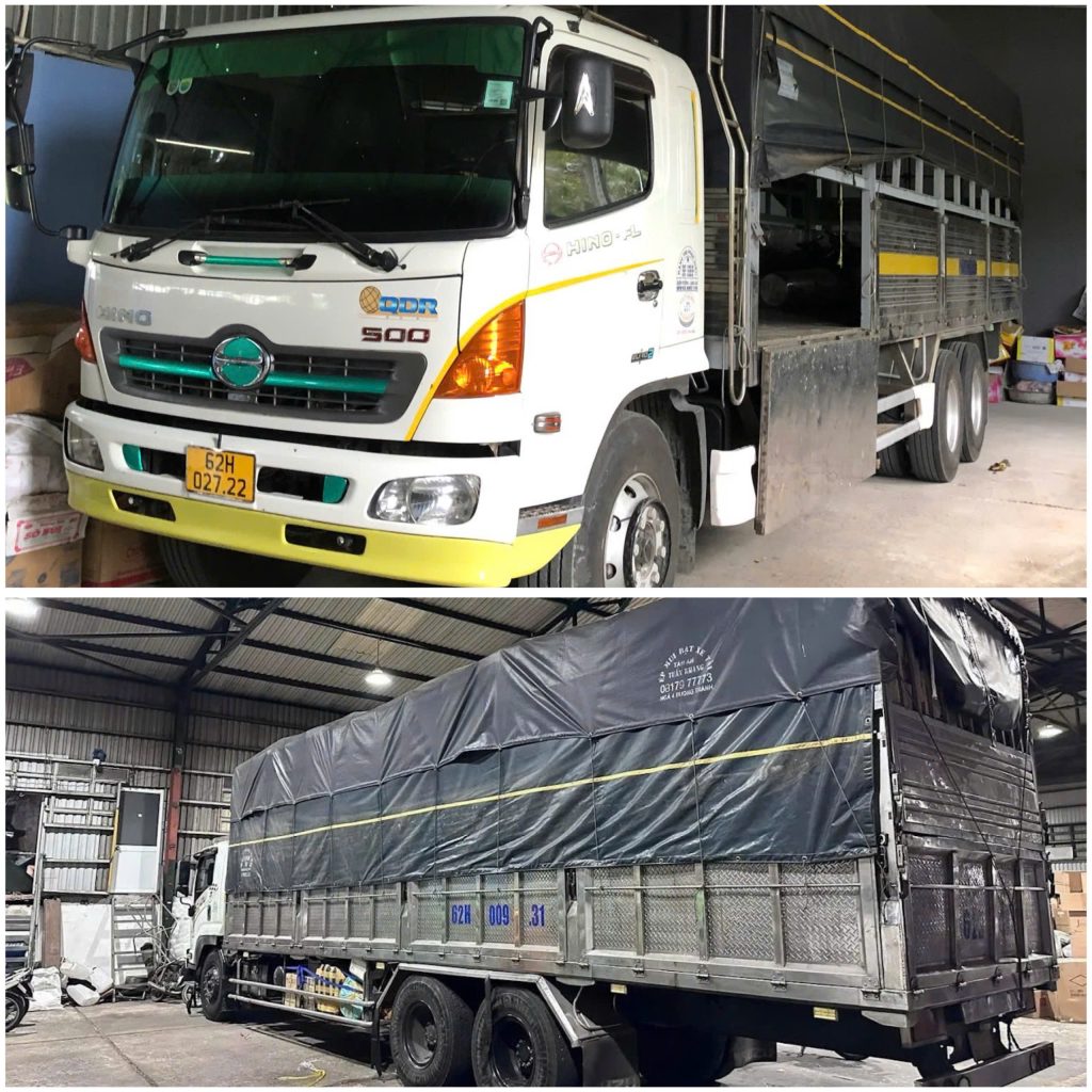 Các phương tiện vận chuyển của chành xe Lùng Diệu