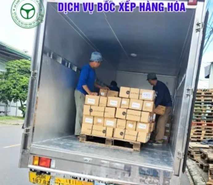 đóng gói bốc xếp tại chành xe