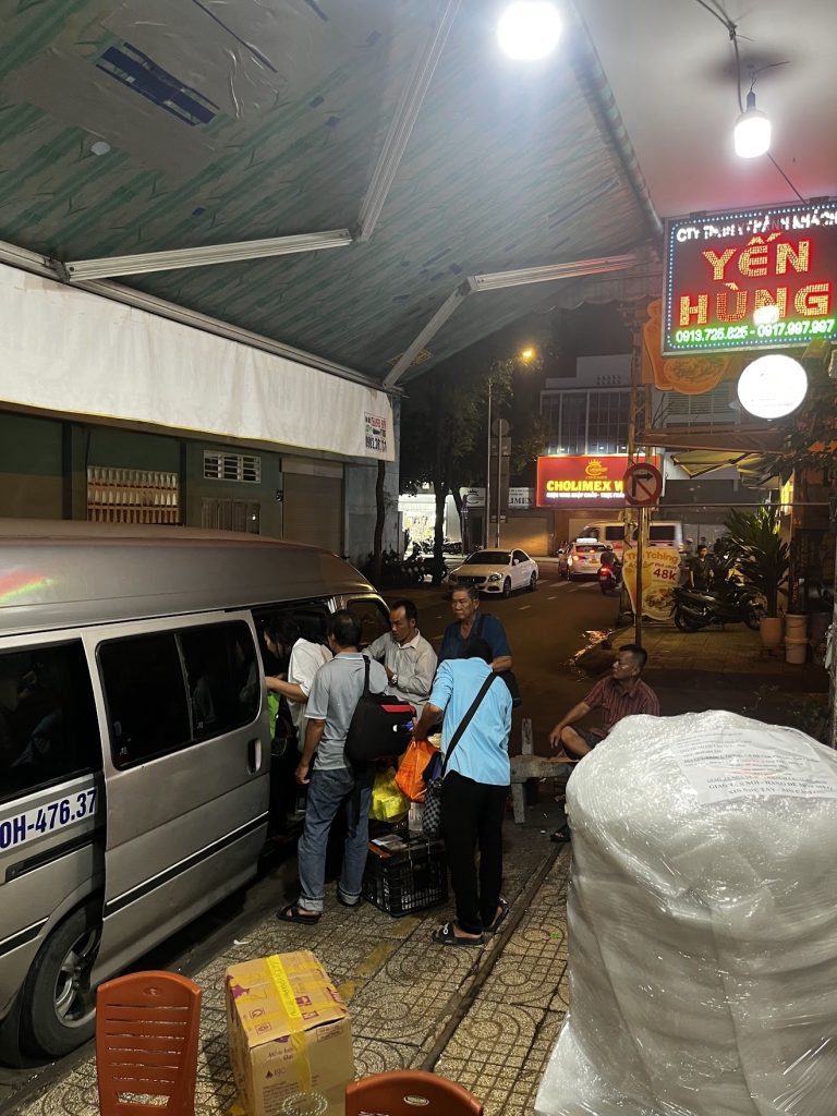 quy trình gửi hàng tại chành