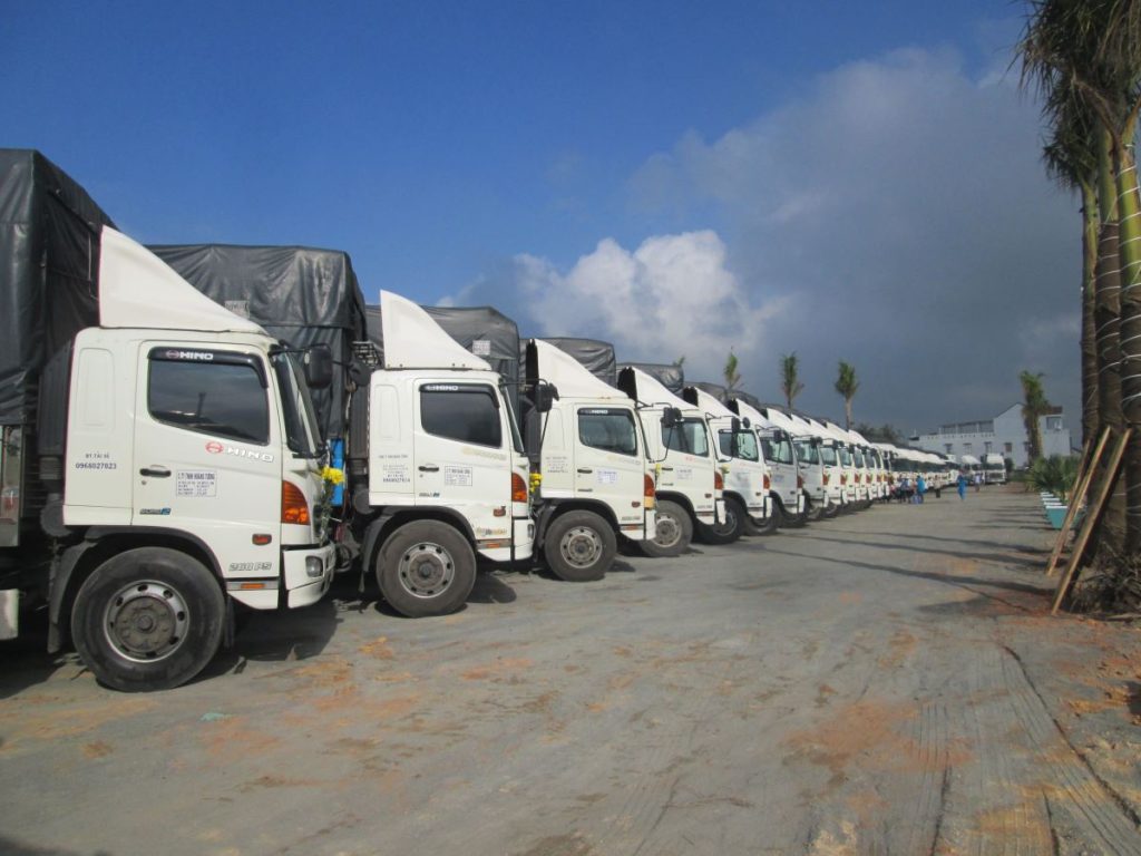 đội xe tải chở hàng từ đồng nai đi bắc giang