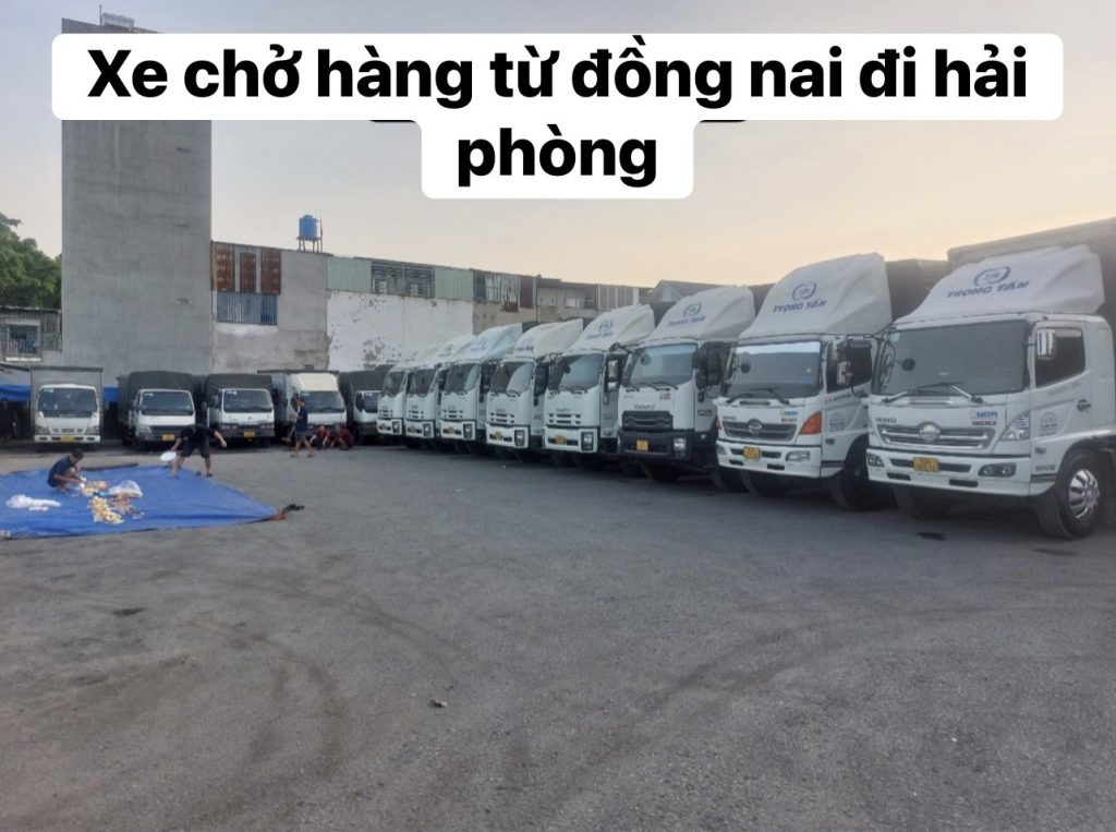 xe chở hàng từ đồng nai đi hải phòng