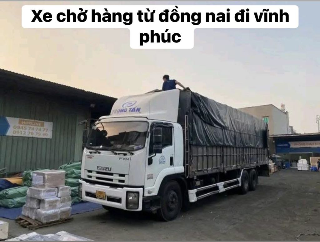xe tải chởa hàng từ đồng nai đi vĩnh phúc